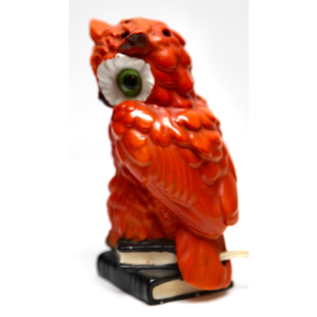 Ceramic Owl Perfume Lamp by Carl Scheidig, Germany, 1930s For Sale - Image 7 of 9