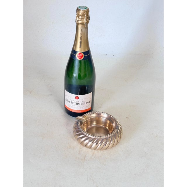 Metal Ink Pad in Bronze Gold and Green Color attributed to Le Verrier, France For Sale - Image 7 of 10