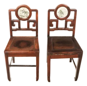 Pair of Qing Dynasty Chairs