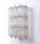 Venetian barovier & toso ice block wall sonce with clear textured murano glass blocks. A real eyecatcher even unlit....