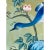 30"*60", Vintage Chinoiserie Floral Birds Garden Green Wallpaper Panel Wall Art, Set of 3, No Frame For Sale - Image 10 of 18