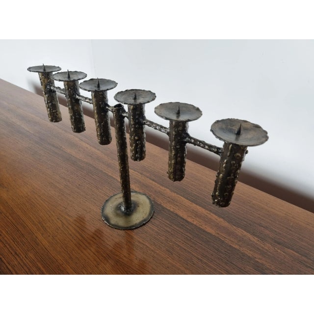 1970s Brutalist Candle Holder, 1970s For Sale - Image 5 of 9