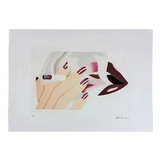 1990s After Tom Wesselmann "Smoker" Pop Art Serigraph For Sale