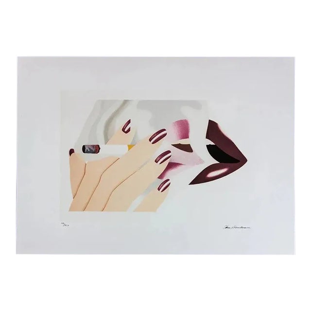 1990s After Tom Wesselmann "Smoker" Pop Art Serigraph For Sale