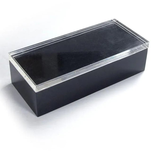 1990s Italian Acrylic Glass Box attributed to Alessandro Albrizzi, 1990s For Sale - Image 5 of 8