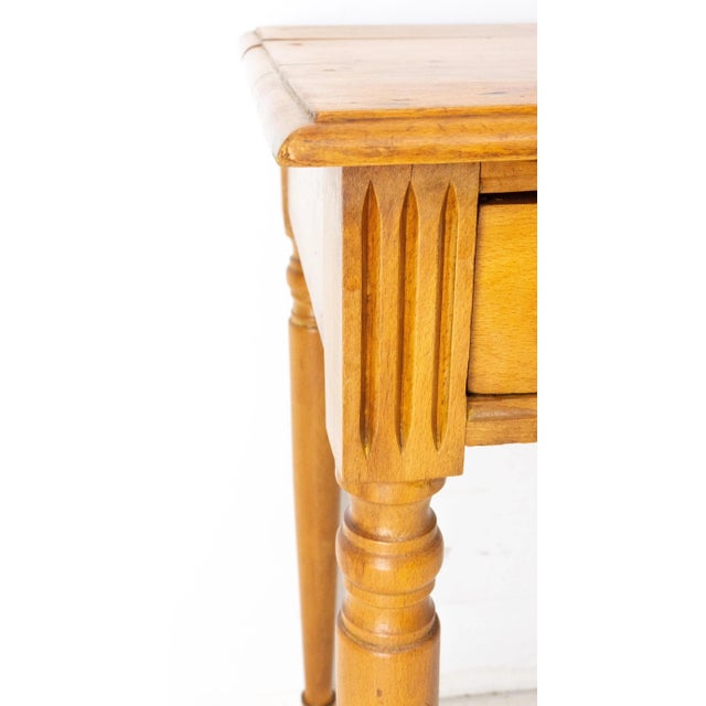 Art Nouveau French Beech Writing Table, 1900s For Sale - Image 12 of 13