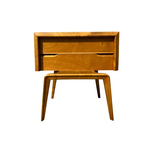 Vintage Edmond Spence Swedish Single Nightstand or End Table in Mid Century Modern Style Great design! Drawer for storage...
