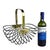 Art Deco Vintage Art Deco Style Wire Bread/Fruit Basket in Stainless Steel and Brass Plate Handle For Sale - Image 3 of 12