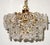 Gilded Brass and Crystal Glass Chandelier from Sölken Leuchten, 1970s For Sale - Image 11 of 11