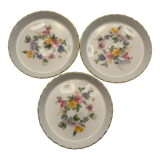 Vintage Minton England "Marlow" Pattern Set of 3 Coasters #.75 For Sale