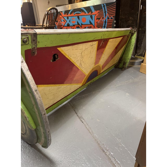 Wood Vintage Fairground Sidecar Bench, 1920s For Sale - Image 7 of 11