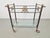 Regency Brass and Glass Serving Trolley, Italy, 1970s For Sale - Image 4 of 10