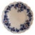 W. H. Grindley Antique Flow Blue 9" Plate with Gold Trim from 1880s For Sale