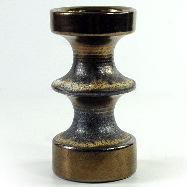 Mid-Century Modern German Ceramic Candleholder by Cari Zalloni for Steuler, 1960s For Sale - Image 3 of 10