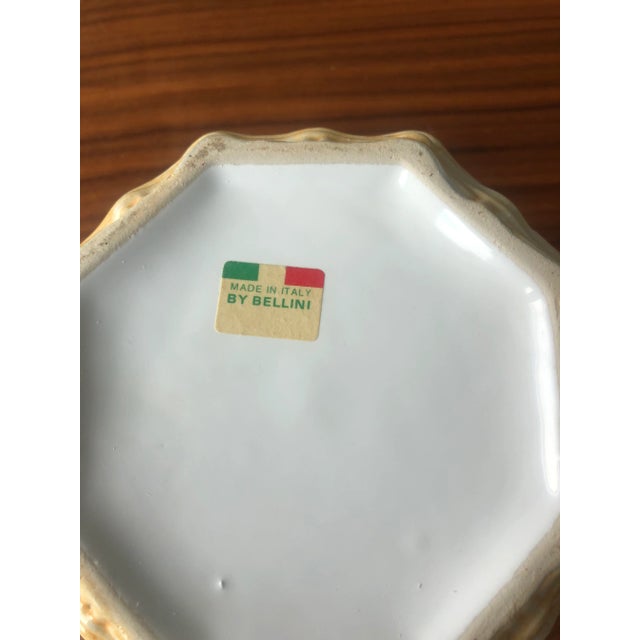 Mid-20th Century Italian Ceramic Flower Topped Box by Bellini For Sale - Image 10 of 10