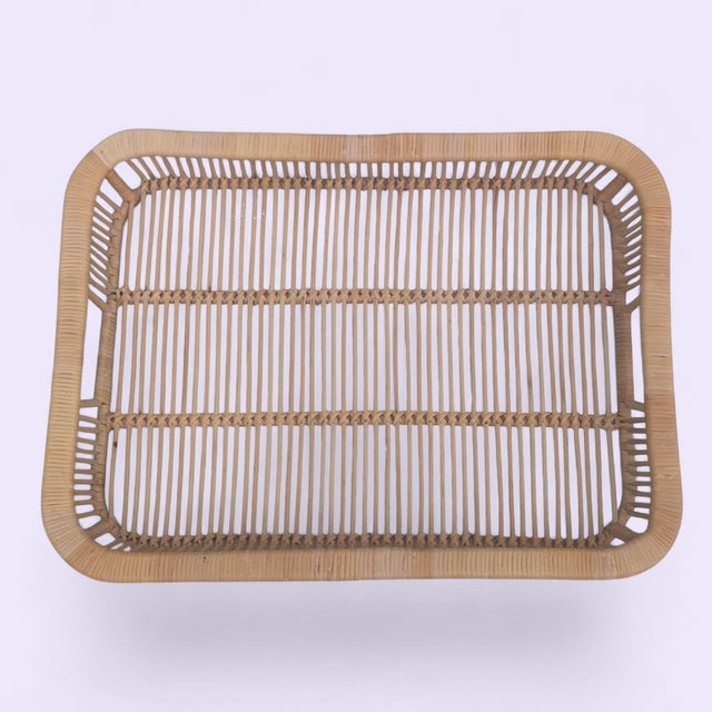 Vintage 1960s Rattan Tray From Artek Finland For Sale - Image 11 of 16