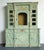 Celadon Vintage Neoclassical Gilt Tipped Wire Cabinet For Sale - Image 8 of 10
