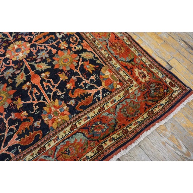 Early 20th Century W. Persian Bijar Carpet ( 4'6" x 6'6" - 137 x 198 ) For Sale - Image 12 of 12