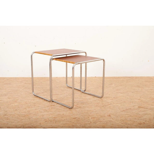 Bauhaus B9 Nesting Tables by Marcel Breuer, Set of 3 For Sale - Image 13 of 13