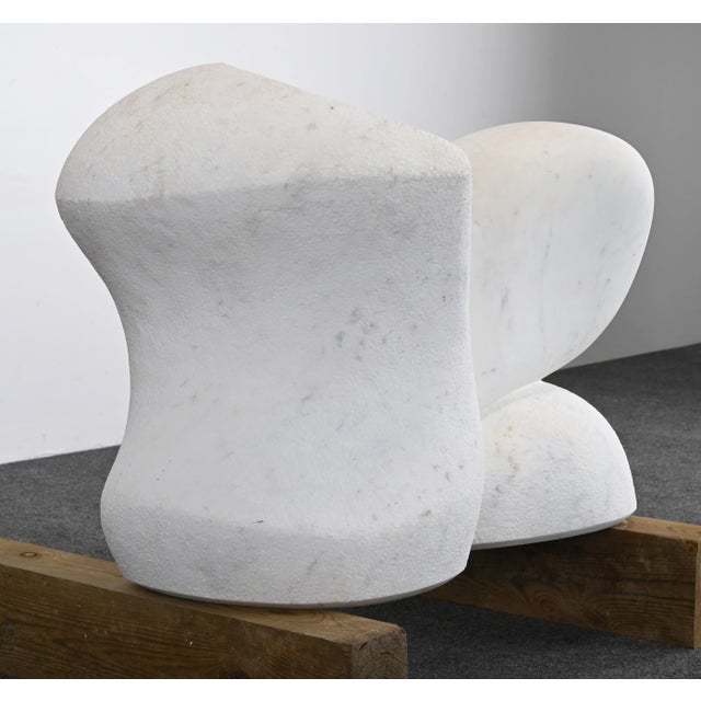 White Monumental Arturo Di Modica Carrara Marble Abstract Sculpture (1941-2021) For Sale - Image 8 of 12
