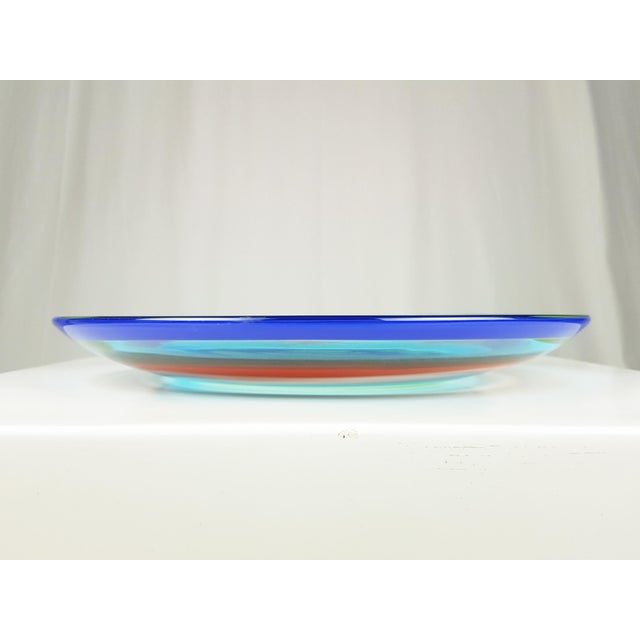 Vintage Murano Glass Plate by Berit Johansson for Salviati, 1991 For Sale - Image 6 of 12