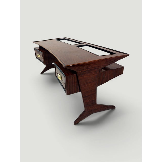 Mid-Century Italian Presidential Executive Desk by Vittorio Dassi, 1956 For Sale - Image 9 of 18