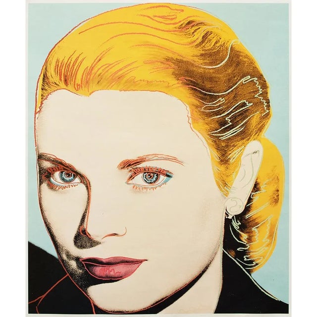 An excellent large offset lithograph of screenprint on Lenox Museum board "Grace Kelly" (1984) by Andy Warhol. Printed by...