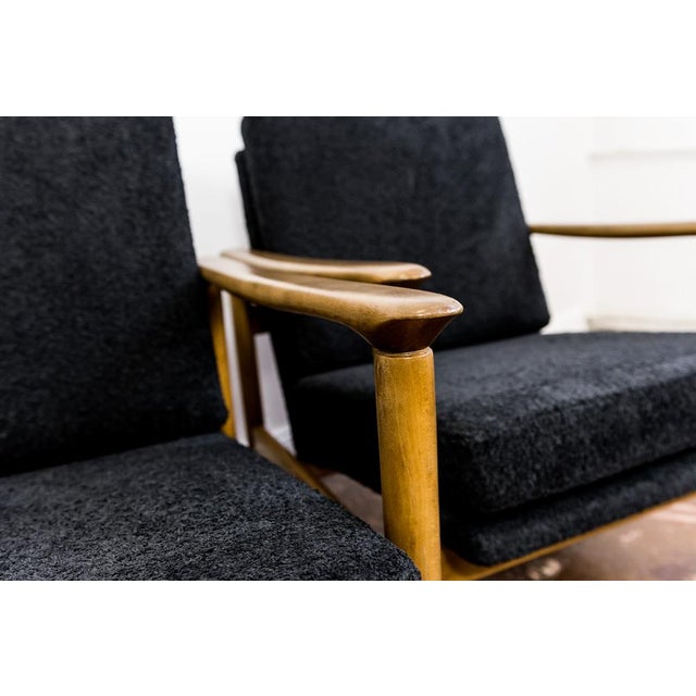 GFM 142 Armchairs by Edmund Homa for Gościcńskie Furniture Fabryki, 1960s, Set of 2 For Sale - Image 11 of 18