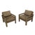 1980s Milo Baughman Style Upholstered Parson Chairs - A Pair For Sale - Image 4 of 9
