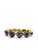 Bochic “Capri” Vintage Natural Tanzanite & Diamond Bracelet Set In 18K & Silver For Sale - Image 11 of 12