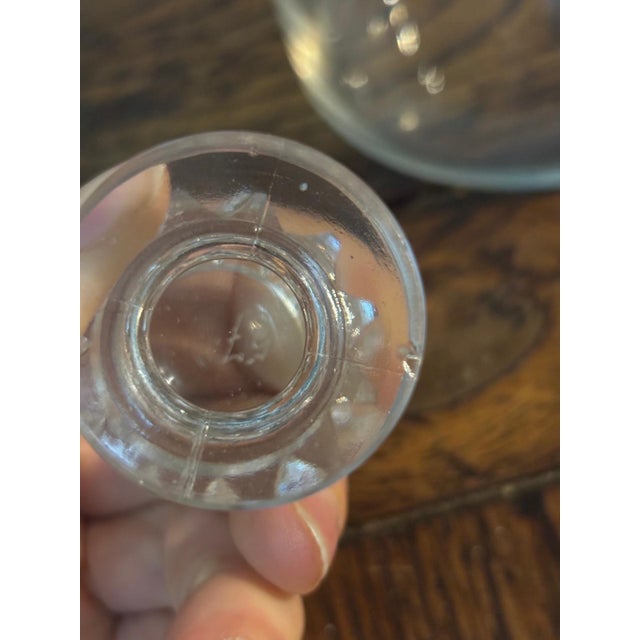 Art Deco Vougeot Wine Decanter in Blown-Molded Crystal from René Lalique, 1947 For Sale - Image 4 of 6