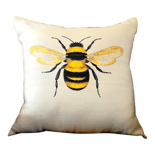 The Bumblebee .Country Decorative Pillow by Pierre D'Argent For Sale