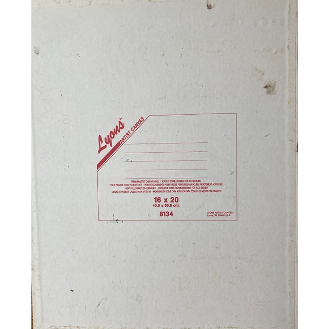 Abstract painting from 2000s. It is unsigned but attributed to Murat Kaboulov and comes from his estate. Unframed