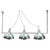 Italian Industrial 3-Light Chandelier from A.L.F Firenze, 1970s For Sale - Image 18 of 18