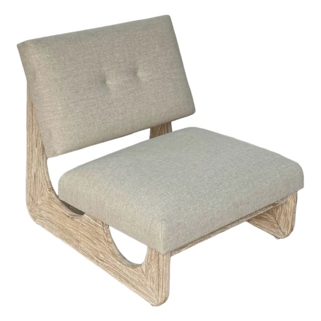 Artesia Curve Bleached Teak Lounge Chair For Sale