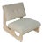 Artesia Curve Bleached Teak Lounge Chair For Sale