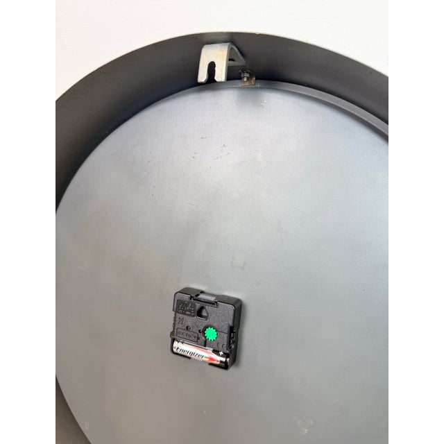 Large Industrial Grey Factory Wall Clock from Pragotron, 1960s For Sale - Image 15 of 17