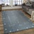 Gray 4x6 Gray Flat Weave Wool Diamond Constellation Geometric Modern Carpet Rug For Sale - Image 8 of 9