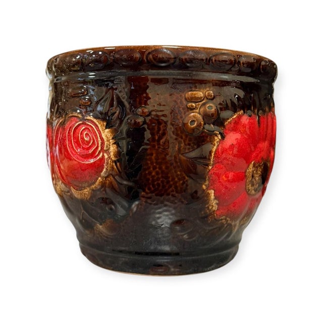 1960s Vintage Fat Lava Planter from Bay Keramik, 1960s For Sale - Image 5 of 9
