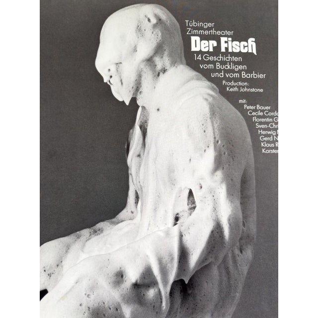 The Fish Original Vintage Poster by Frieder & Renate Grindler, 1968 For Sale - Image 4 of 11