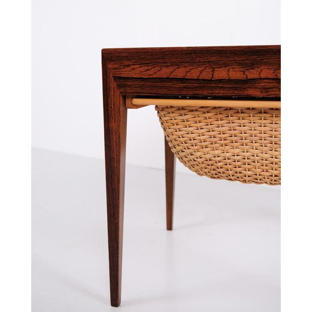 Brown Model 40 Rosewood Side Table by Severin Hansen for Haslev Møbelfabrik, 1960 For Sale - Image 8 of 11