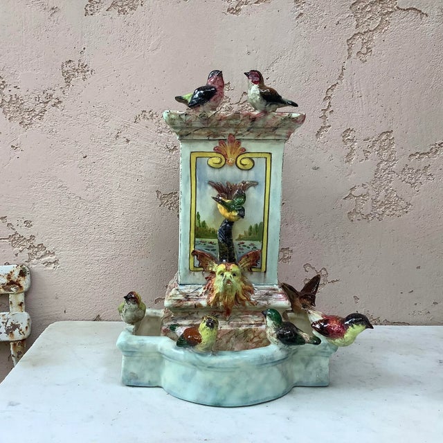 Majolica Clog & Bird Jean Massier, Circa 1890 For Sale In Austin - Image 6 of 10