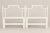 Chinoiserie White Ficks Reed Vintage Pagoda Style Lattice Twin Rattan Faux Bamboo Headboards - A Pair For Sale - Image 3 of 5