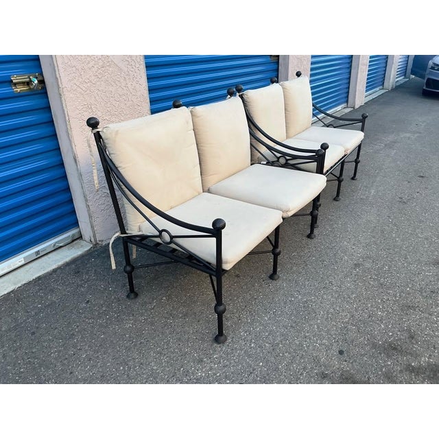 2000 - 2009 Kreiss Bermuda Patio Loveseats - Pair For Sale - Image 5 of 7