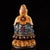 Late 19th Century Cloisonné Bronze Guanyin With Child, 4500g, Gilt Figurine For Sale - Image 4 of 8