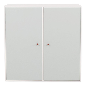 Model 1118 Module Cabinet with Mint Green Doors and Brown Handles from Montana