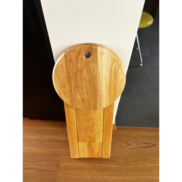 Contemporary Folding Wooden Stool by Adrian Reed, France, 1970 For Sale - Image 3 of 8