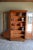 19th-century Dutch oak Art Deco bookcase, display cabinet, shop cabinet, china cabinet, or library cabinet. Entirely...