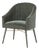 Modern Olive Velvet Dining Chair For Sale