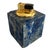 Vintage Lapis Lazuli table lighter. Will need a replacement insert or lighter fluid. Small chips at four of the corners....